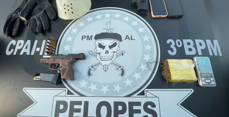 Suspeito de exibir armas e balear uma pessoa é preso após confronto com a PM