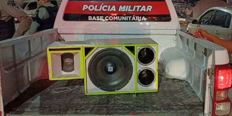 Nove equipamentos sonoros são apreendidos no feriadão após denúncia de perturbação do sossego