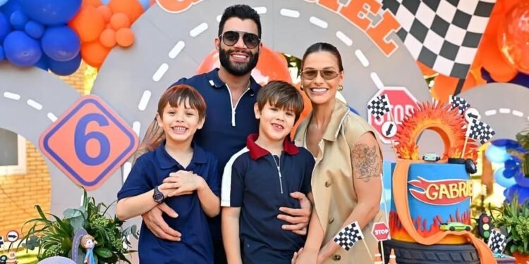 Gusttavo Lima minimiza filho de 7 anos dirigindo carro após polêmica com Detran: ‘Aqui é raiz”