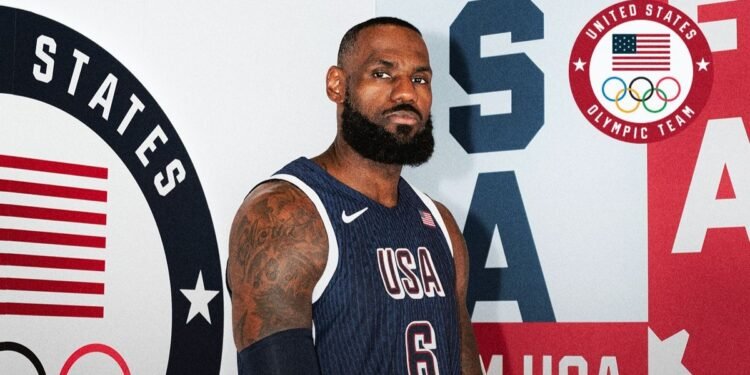 Paris 2024: LeBron James será o porta-bandeira dos Estados Unidos